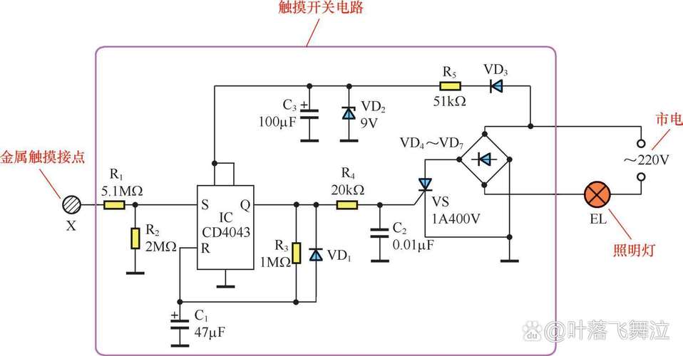 觸摸電路圖解詳解 觸摸電路圖解詳解