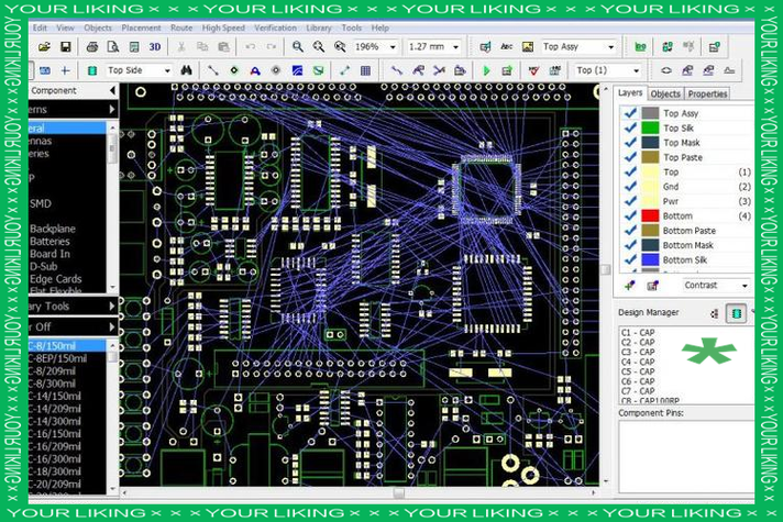 設計pcb電路板的軟件，pcb板電路圖軟件