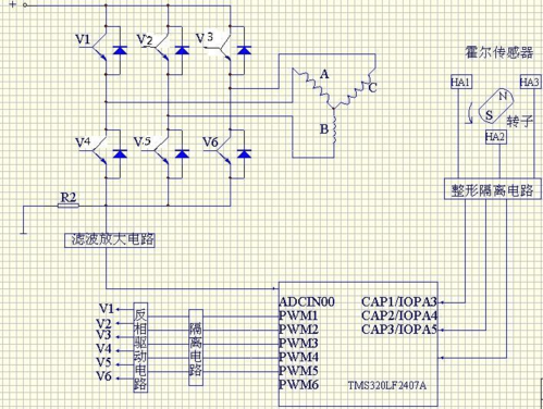 直流無刷電機驅動控制器，直流無刷電機驅動器電路圖
