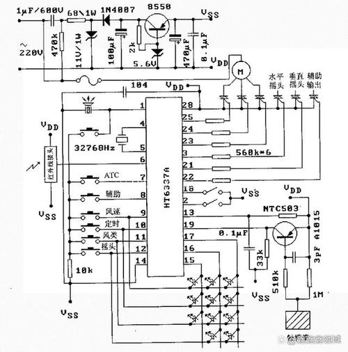 遙控風扇電路板維修電路圖及視頻教程，空調外機電路板壞了維修多少錢