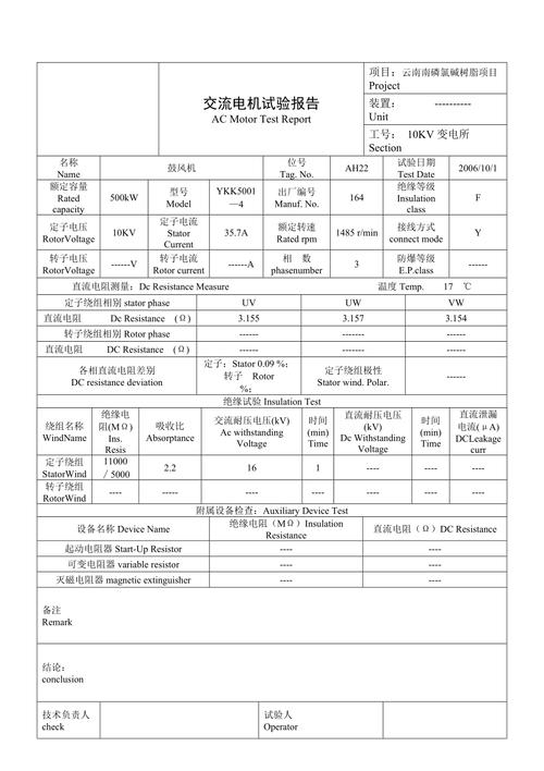 高壓電機試驗報告，高壓電機和低壓電機的區別