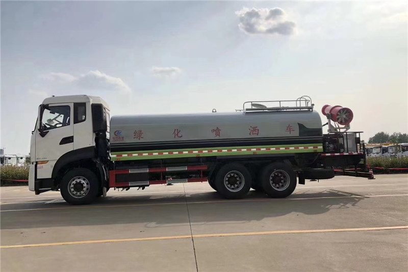 東風(fēng)天龍后八輪20噸噴霧車，國六綠化噴灑車